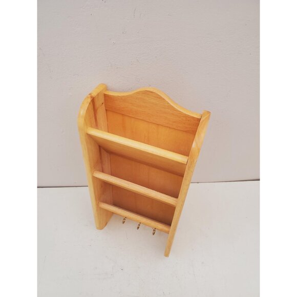 Entryway Wooden Mail and Key Organizer - Home Decor - Farmhouse Decor- Letter - Picture 3 of 10